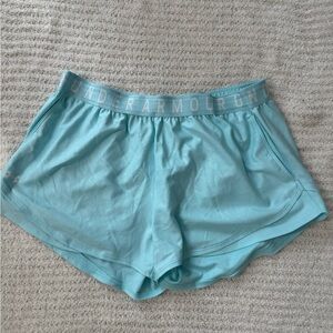Under Armour Women's Sky Blue Athletic Shorts